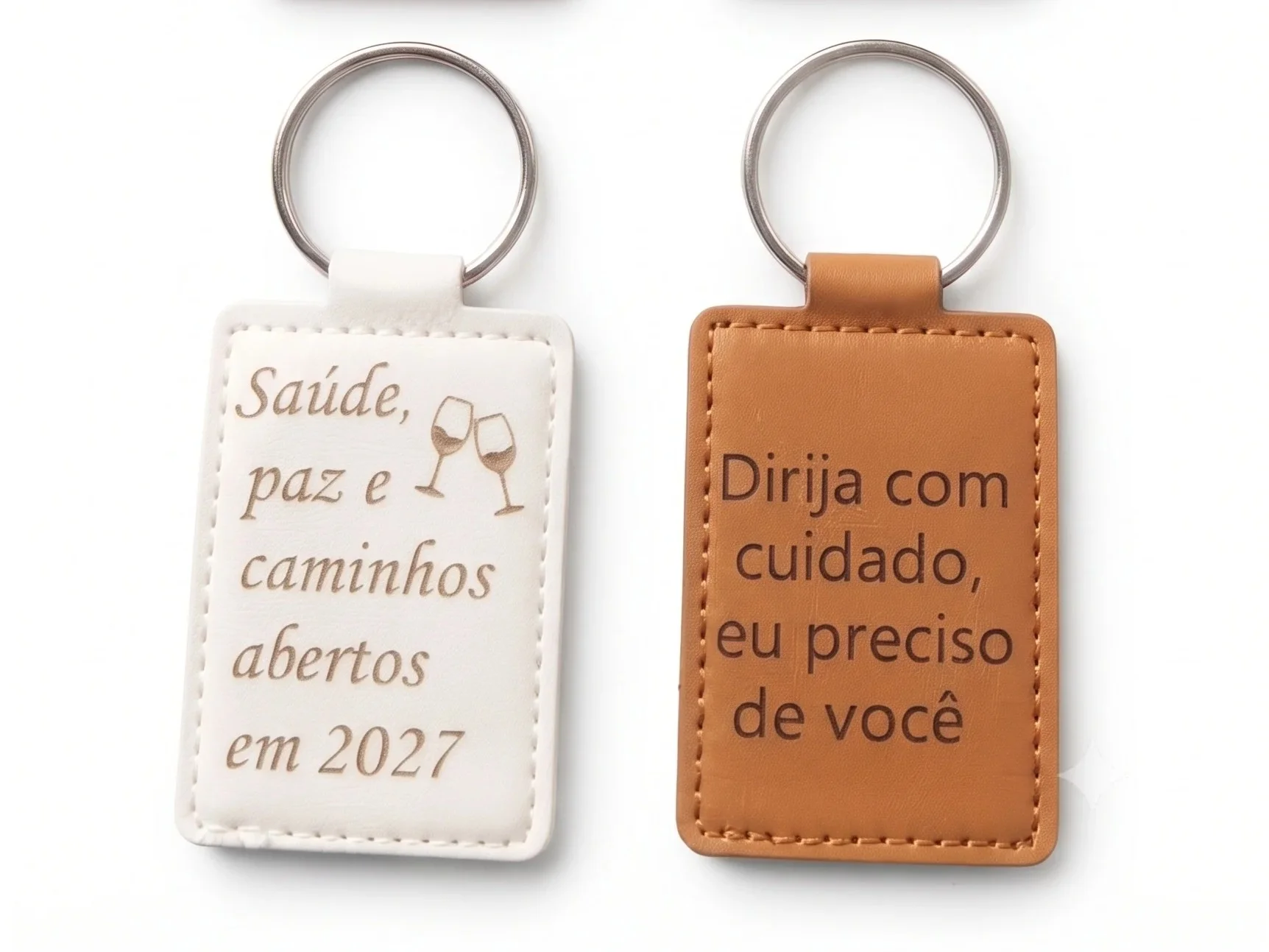 Chaveiros de couro personalizados