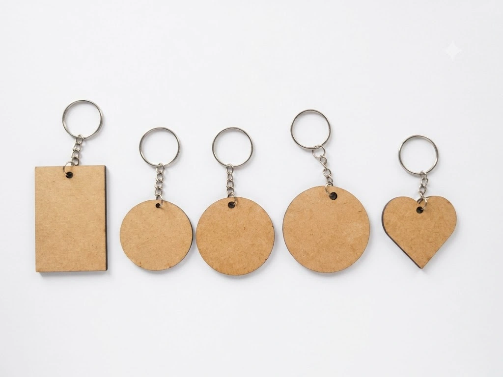 Bases para Chaveiro em MDF Cru